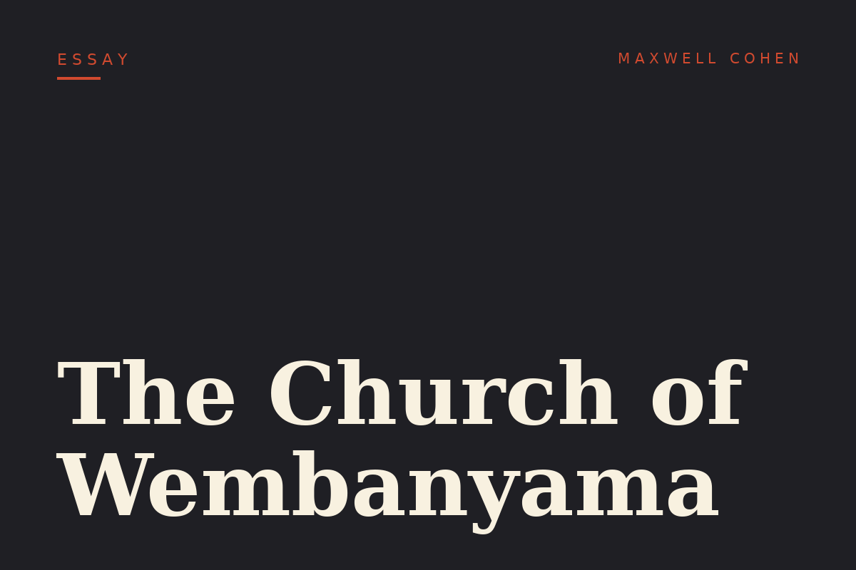 The Church of Wembanyama